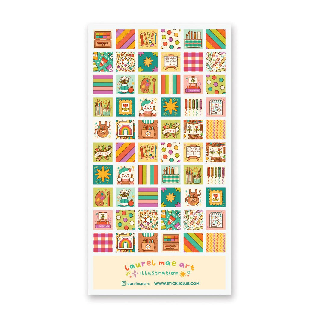 Colorful Creativity Sticker Sheet