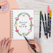 Load image into Gallery viewer, Dual Brush Pen Art Markers, Teatime, 6-Pack
