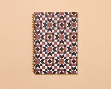 Load image into Gallery viewer, Autumn Quilt Letterpress Spiral Notebook
