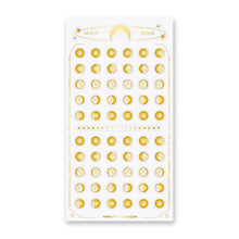 Load image into Gallery viewer, Golden Moon Phases Sticker Sheet
