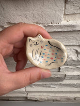 Load image into Gallery viewer, Tiny Ceramic Cat Trinket Dish
