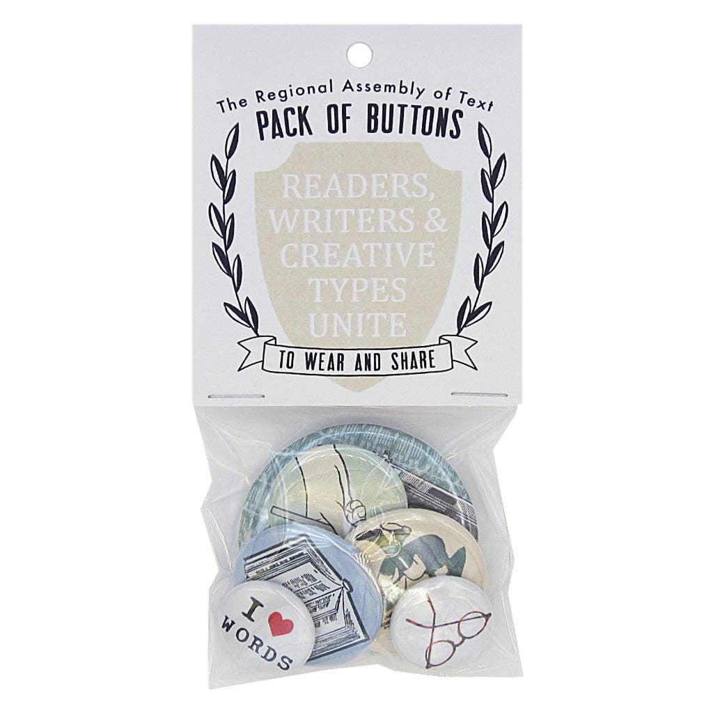 Readers & Writers Button Pack – Lauda