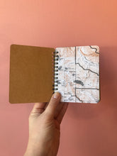 Load image into Gallery viewer, SASQUATCH SIGHTINGS (wood grain) - handmade rescued notebook
