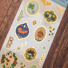 Load image into Gallery viewer, Retro Frames (Gold Foil) Sticker Sheet
