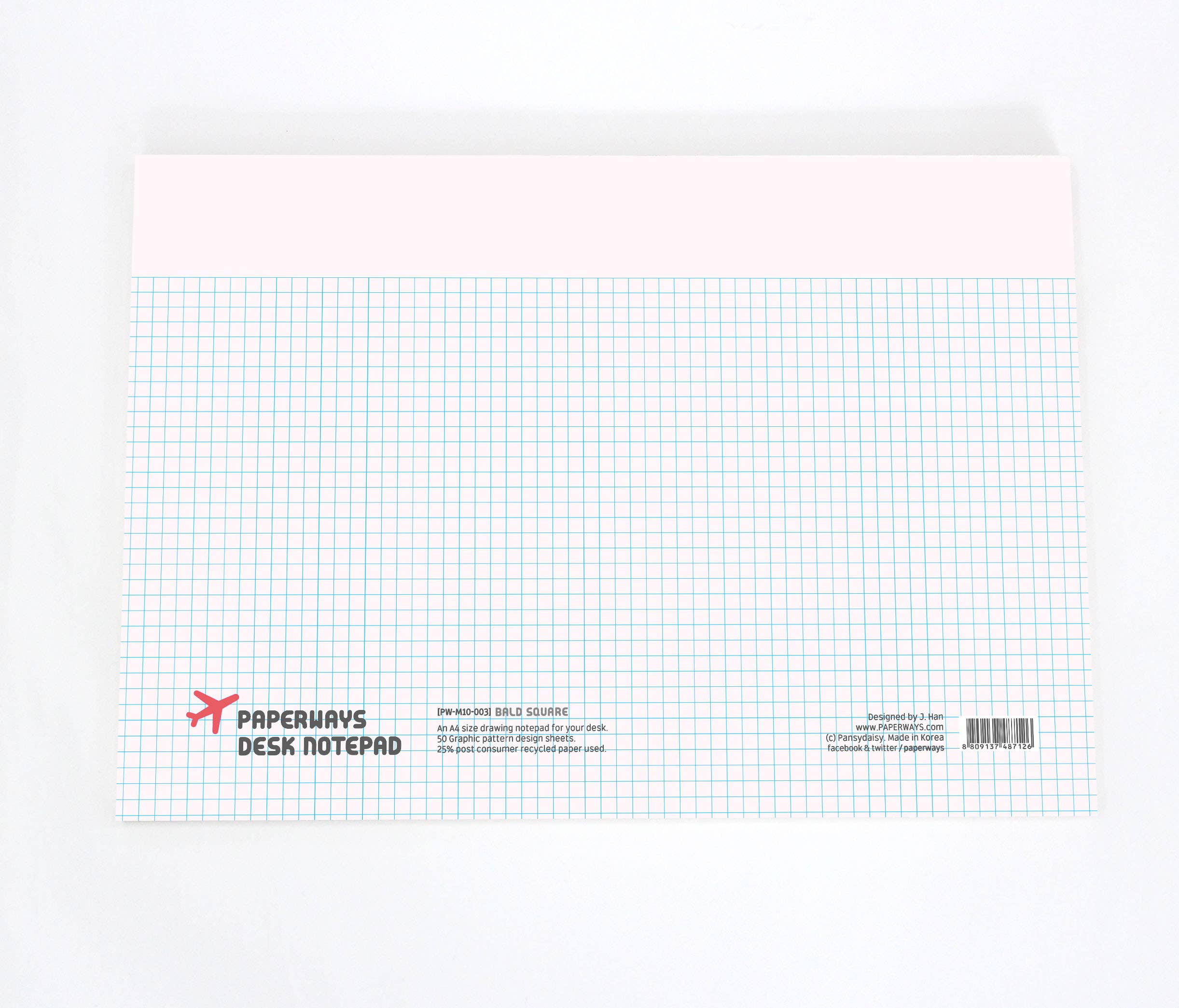 A4 Desk Notepad - Bald Square – Lauda