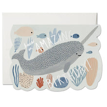 Load image into Gallery viewer, Amazing Narwhal Birthday card
