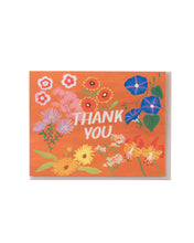 Load image into Gallery viewer, Rusty Orange Floral Thank You Card
