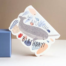 Load image into Gallery viewer, Amazing Narwhal Birthday card
