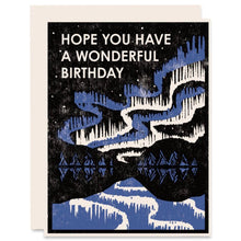 Load image into Gallery viewer, Northern Lights Wonderful Birthday Card
