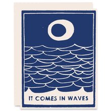 Load image into Gallery viewer, Comes In Waves Sympathy Card
