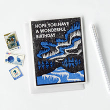 Load image into Gallery viewer, Northern Lights Wonderful Birthday Card
