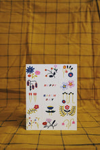 Load image into Gallery viewer, Grid Flower Doodles Birthday Card

