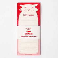 Load image into Gallery viewer, Don't Wanna - Risograph Notepad
