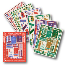 Load image into Gallery viewer, Book Lovers Assorted Letterpress Cards Set
