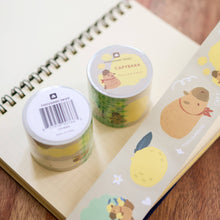 Load image into Gallery viewer, Capybara Kiss Cut Sticky Labels
