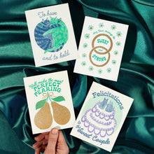 Load image into Gallery viewer, To Have And To Hold - Risograph Wedding Card
