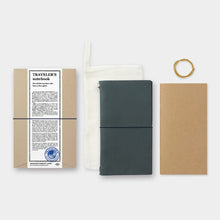 Load image into Gallery viewer, Traveler&#39;s Notebook Starter Kit - Regular Size - Blue Leather
