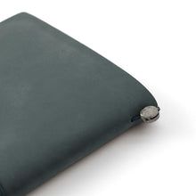 Load image into Gallery viewer, Traveler&#39;s Notebook Starter Kit - Regular Size - Blue Leather
