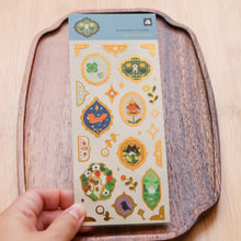 Load image into Gallery viewer, Retro Frames (Gold Foil) Sticker Sheet
