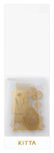 Load image into Gallery viewer, KITTA Gold foil transfer stickers
