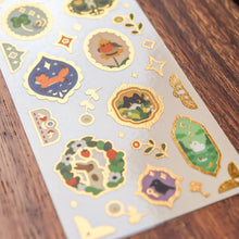 Load image into Gallery viewer, Retro Frames (Gold Foil) Sticker Sheet
