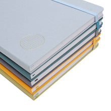 Load image into Gallery viewer, Linen-Wrapped Hardcover Journal - Dot Grid
