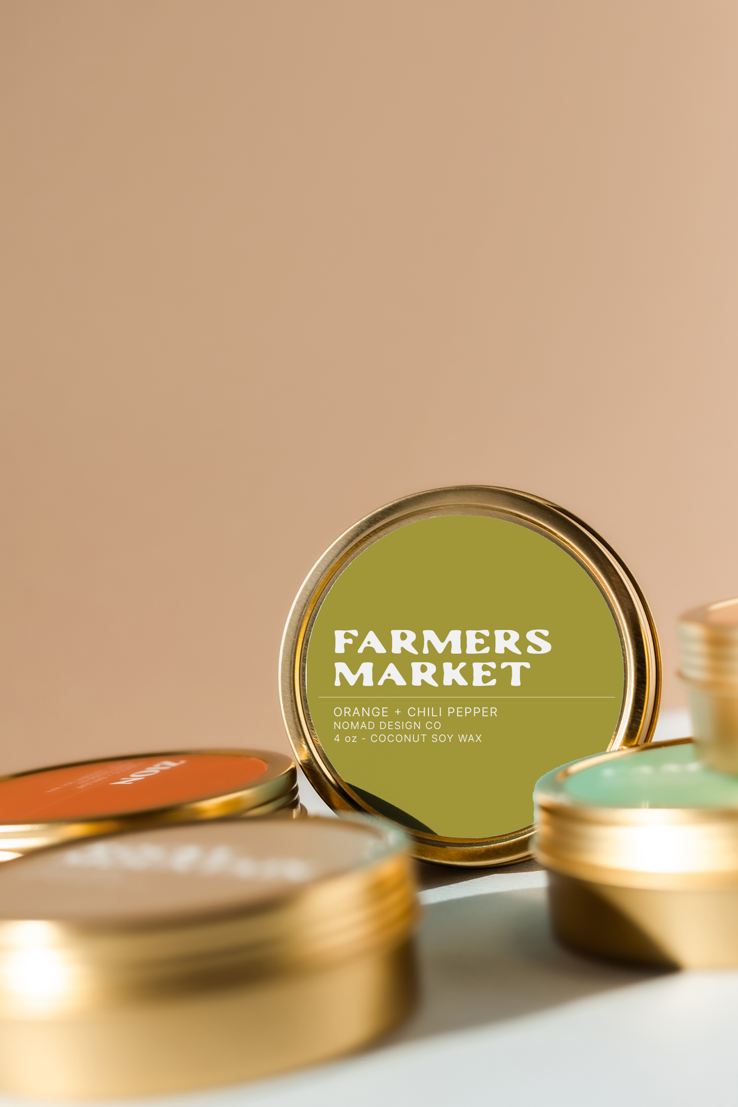 Farmers Market Travel Tin Candle