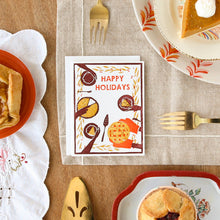 Load image into Gallery viewer, Happy Holidays Pie Feast Winter Holidays Card

