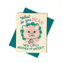 Load image into Gallery viewer, New Little Brother or Sister - Risograph Baby Card
