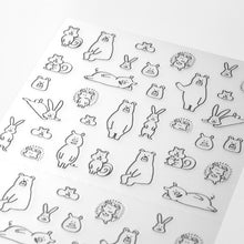 Load image into Gallery viewer, Sticker sheet 2590 Chat Forest Animals
