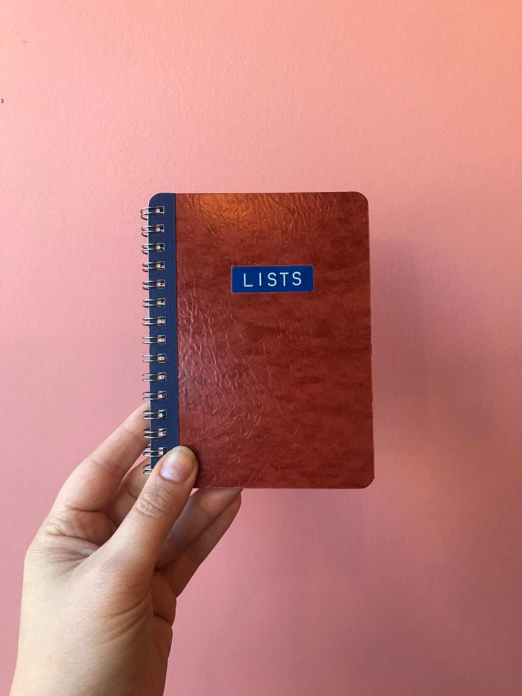 LISTS - handmade rescued notebook