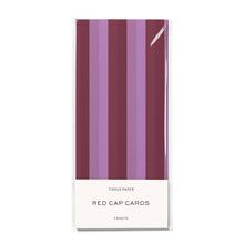 Load image into Gallery viewer, Eggplant and Lilac Stripes tissue paper
