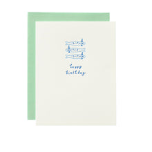 Load image into Gallery viewer, Sardine Birthday - Letterpress Greeting Card

