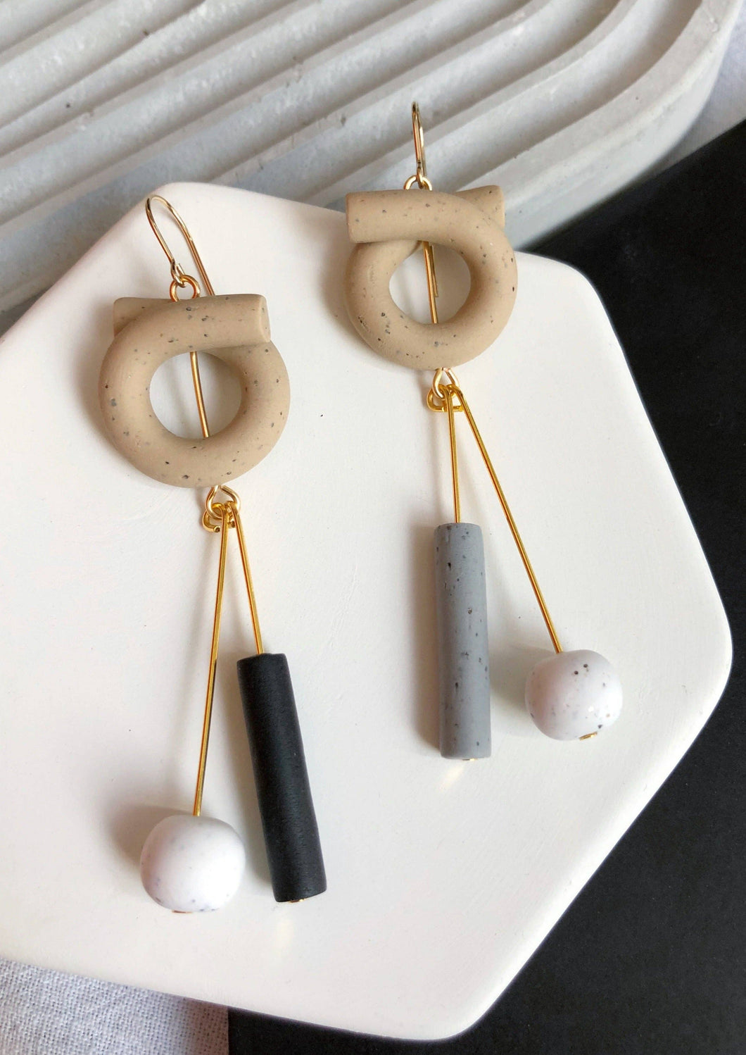 IMAGINATION - polymer clay earrings