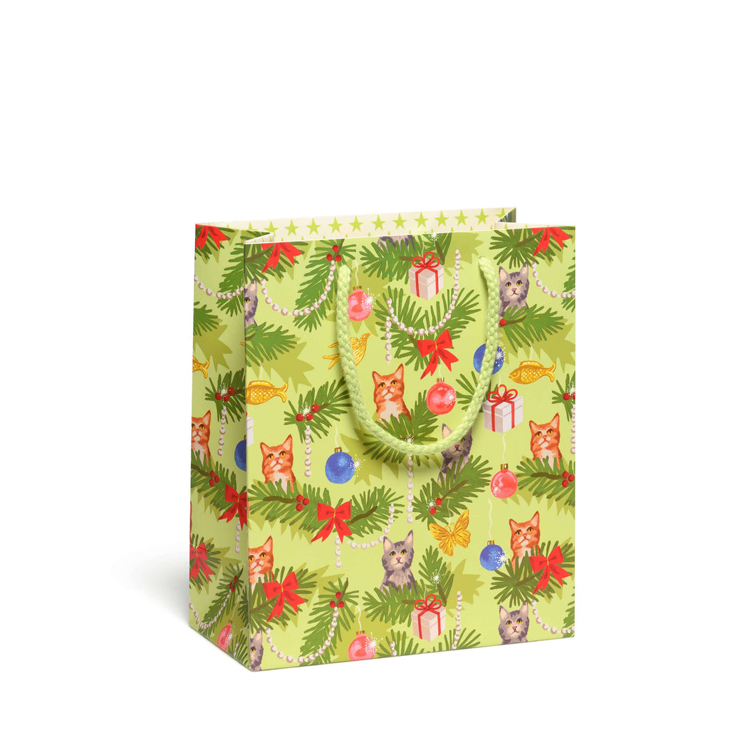 Christmas Cats medium gift bag