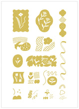 Load image into Gallery viewer, KITTA Gold foil transfer stickers
