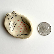 Load image into Gallery viewer, Tiny Ceramic Cat Trinket Dish
