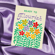 Load image into Gallery viewer, Ready to Flourish - Risograph Greeting Card
