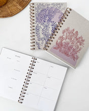 Load image into Gallery viewer, Blue + Lavender Half Moon Planner
