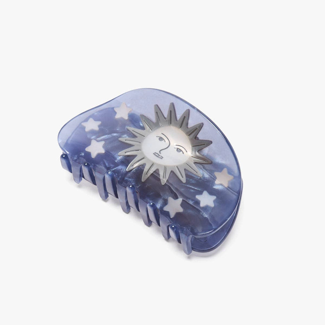Pleiades Moon Stars Hair Clip