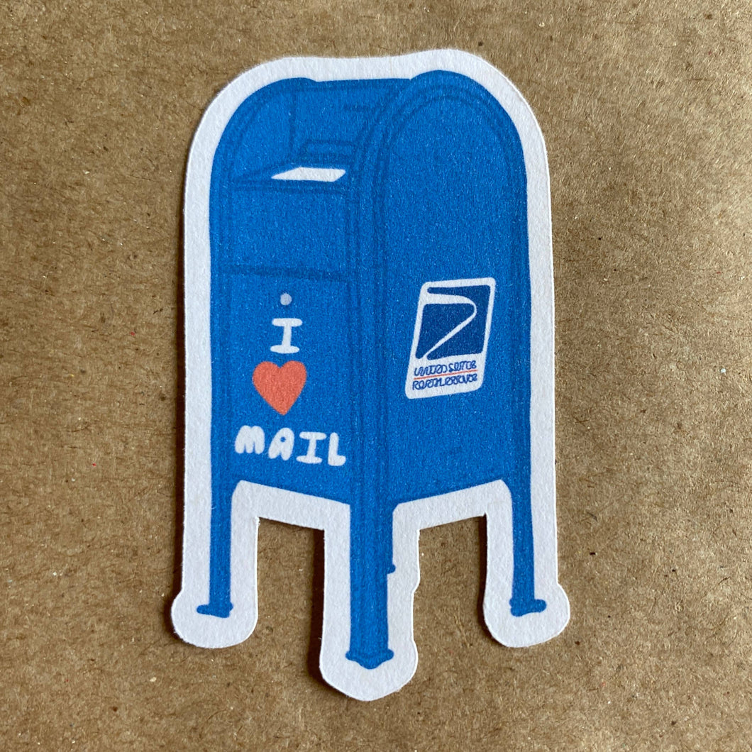 I heart mail paper sticker