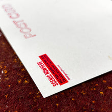 Load image into Gallery viewer, Greetings from Nowhere - Letterpress Postcard
