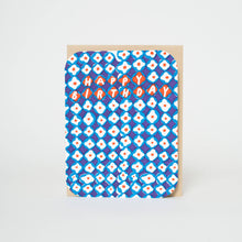 Load image into Gallery viewer, Clover Pattern Birthday Letterpress Greeting Card by Egg Press
