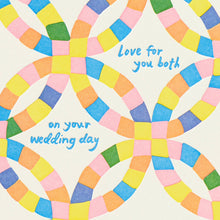 Load image into Gallery viewer, Wedding Quilt - Letterpress Greeting Card
