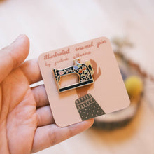 Load image into Gallery viewer, Sewing Machine Enamel Pin
