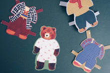 Load image into Gallery viewer, Bear Paper Doll Holiday Card
