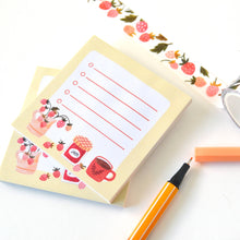 Load image into Gallery viewer, Little List Strawberry Sticky Note
