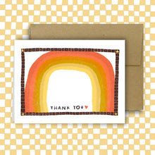 Load image into Gallery viewer, THANK YOU RAINBOW Greeting Card
