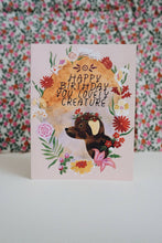Load image into Gallery viewer, Lovely Creature Birthday Card
