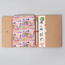 Load image into Gallery viewer, Foldeeo Notebook Folio B6, Garden Plots
